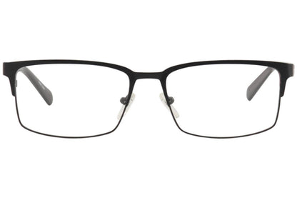 men's ben rectangular optical frame in satin black