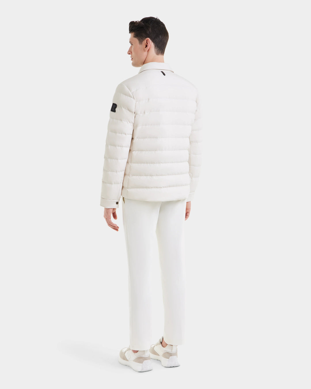 aziel men's down puffer shirt jacket
