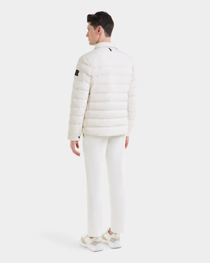 aziel men's down puffer shirt jacket