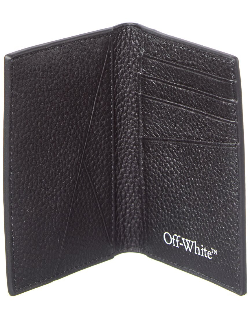 off-white north/south bifold wallet
