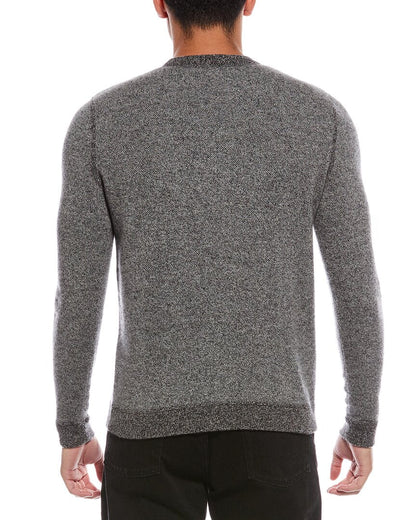 birdseye cashmere crewneck sweatshirt
