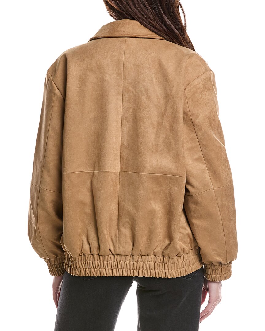 faux suede work jacket