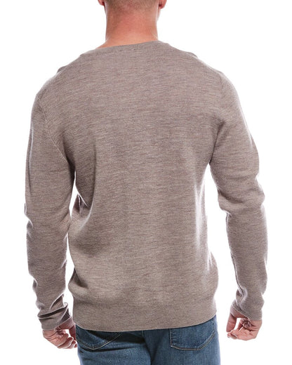 wool-blend v-neck sweater
