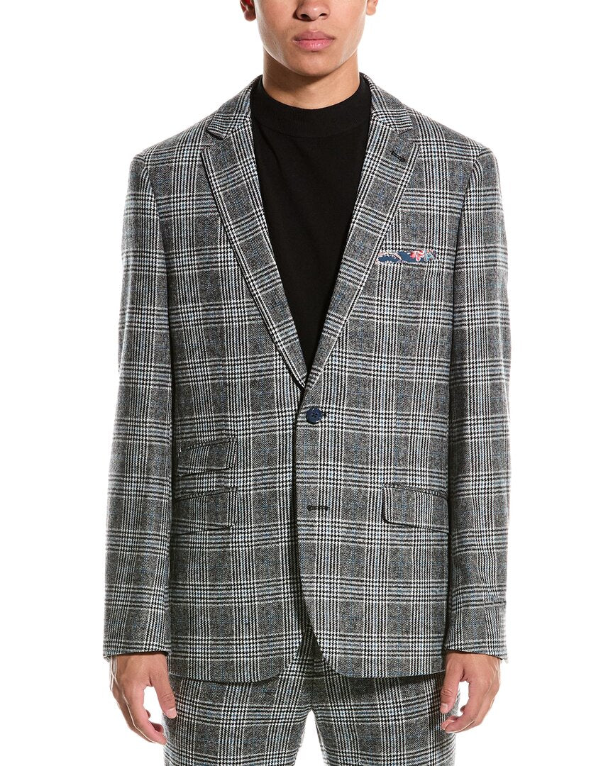 dover slim fit wool-blend jacket