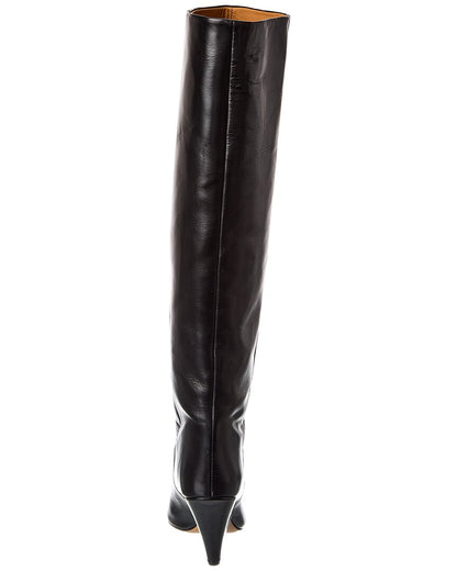 lokyo leather knee-high boot