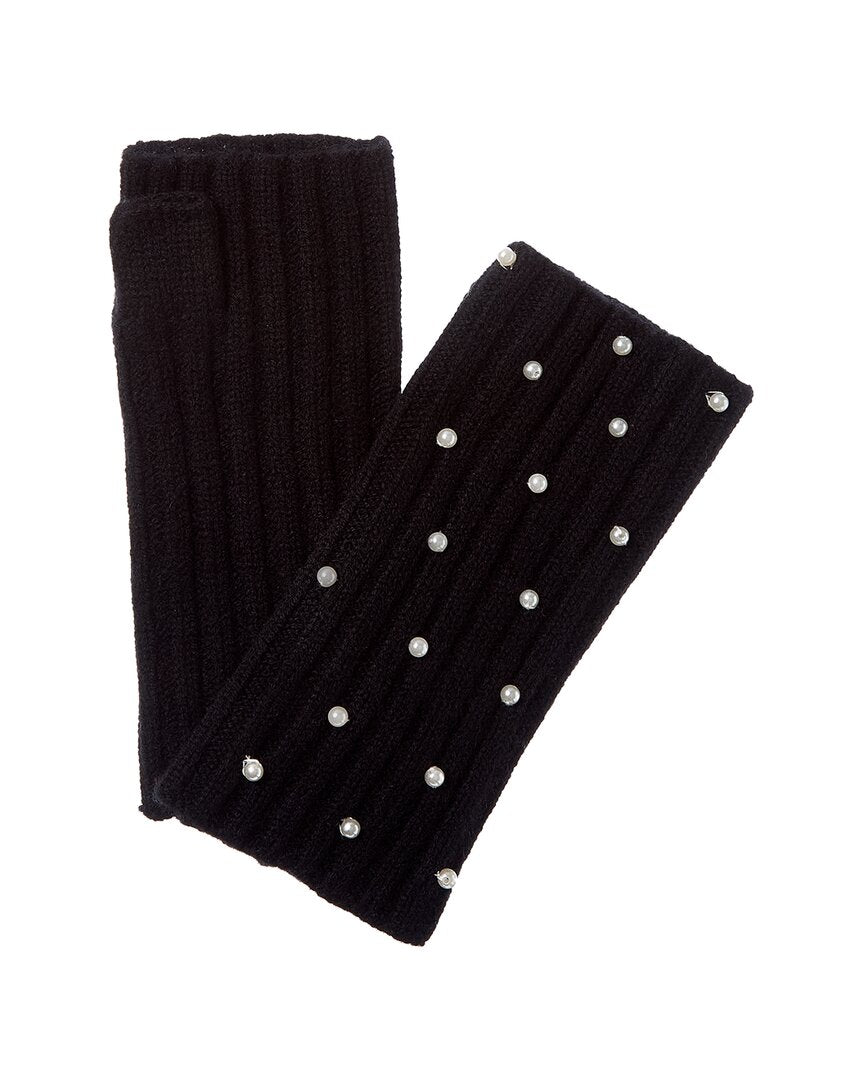 sofiacashmere 2x2 rib fingerless cashmere glove