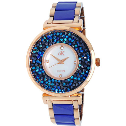 Adee Kaye, Pisa Quartz Blue Dial Ladies Watch
