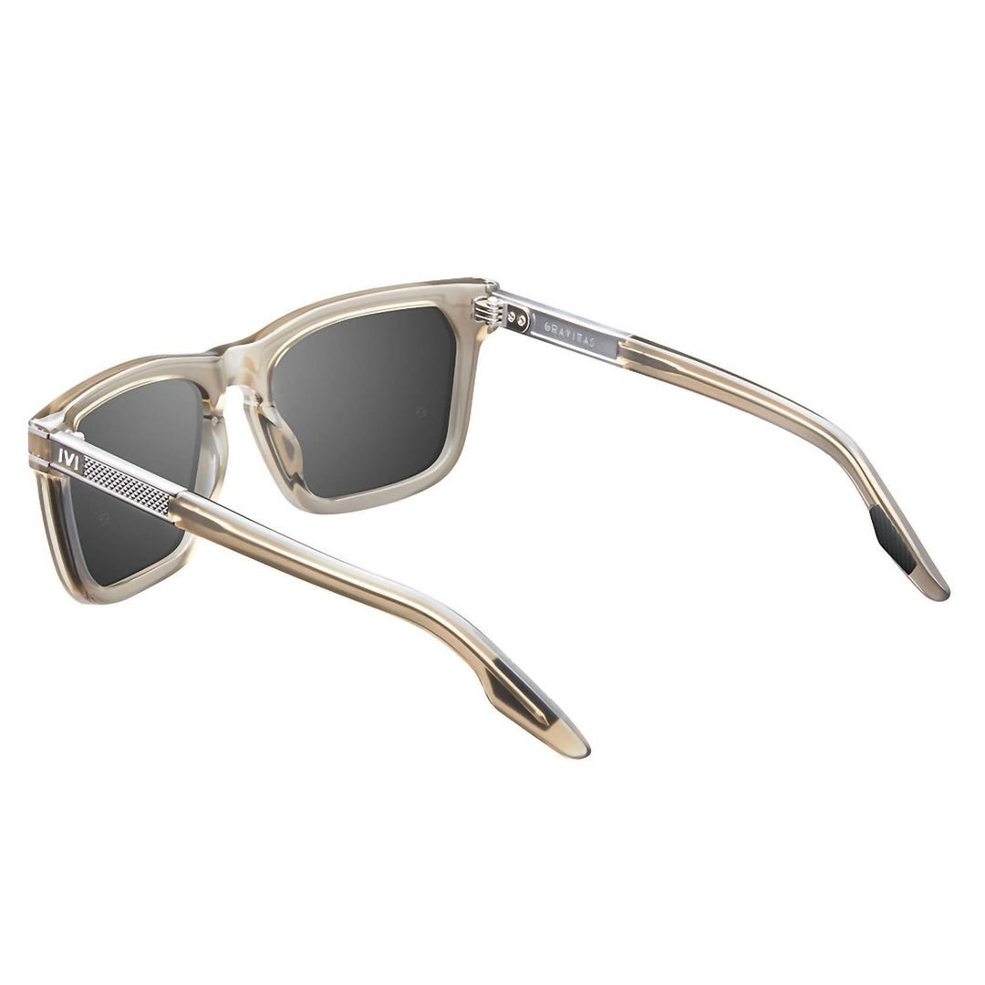 men's gravita sunglasses in dust - matte grey / amethyst flame flash lens