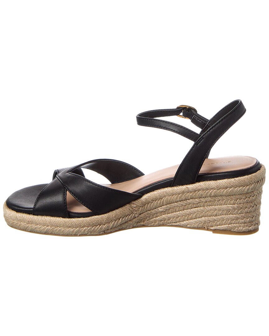 miami espadrille canvas & leather wedge