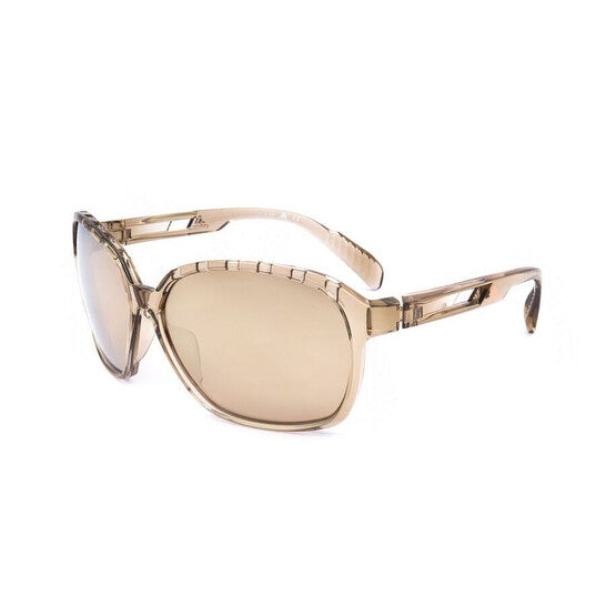 Ladies Beige Round Sunglasses