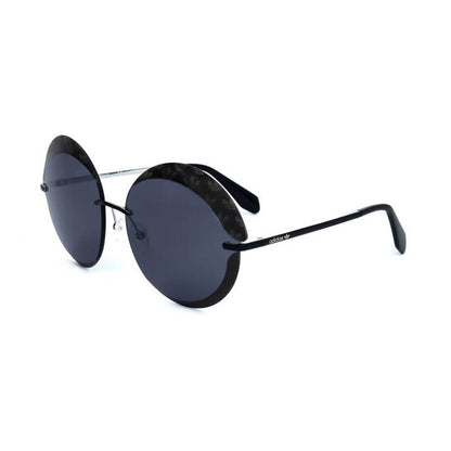 Ladies Black Round Sunglasses