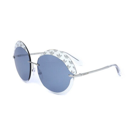 Ladies Silver Tone Round Sunglasses