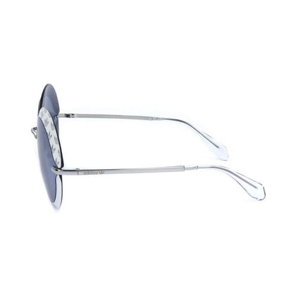 Ladies Silver Tone Round Sunglasses