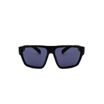 Men's Black Rectangular Sunglasses