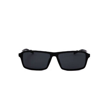 Men's Black Rectangular Sunglasses