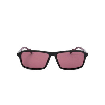 Men's Black Rectangular Sunglasses