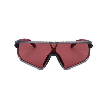 Men's Black Shield Sunglasses