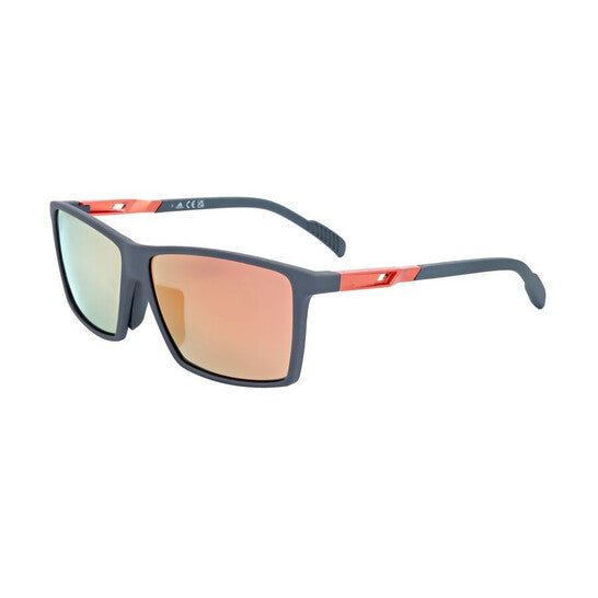 Men's Grey Round Sunglasses
