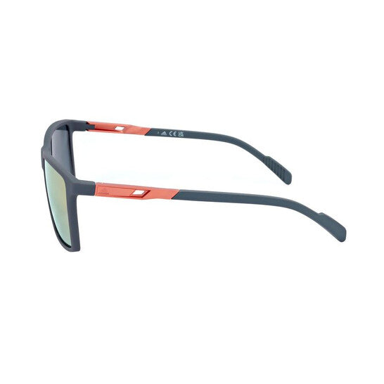 Men's Grey Round Sunglasses