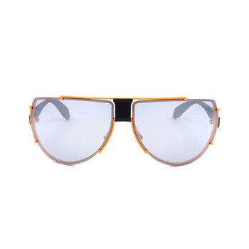 Men's Orange Aviator Sunglasses