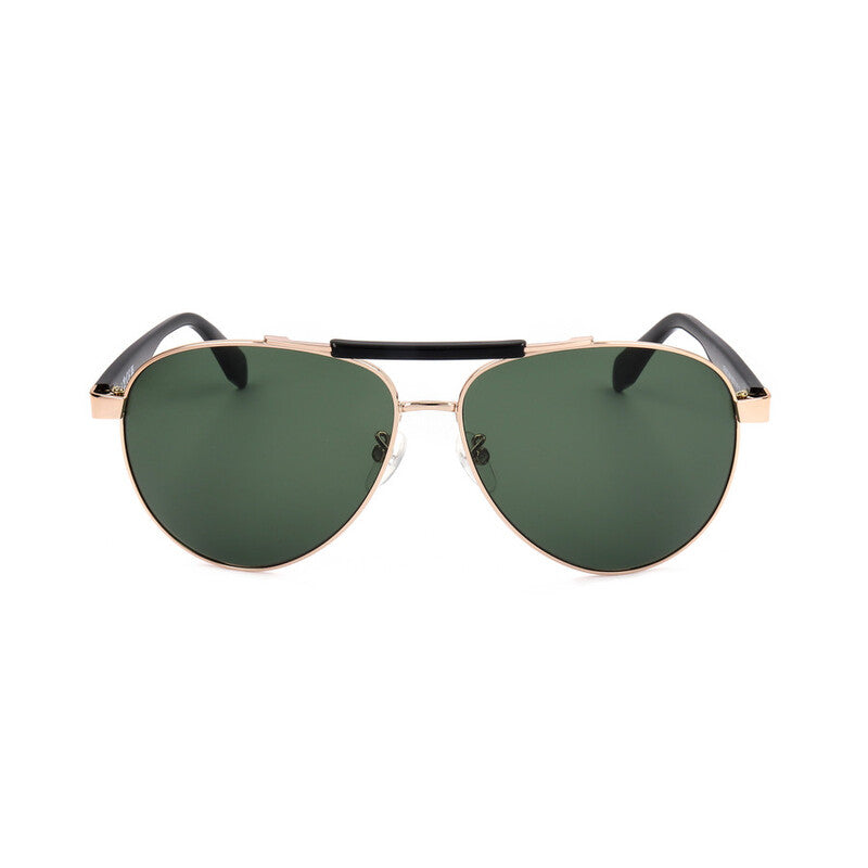 Men's Rose Gold Tone Pilot Sunglasses