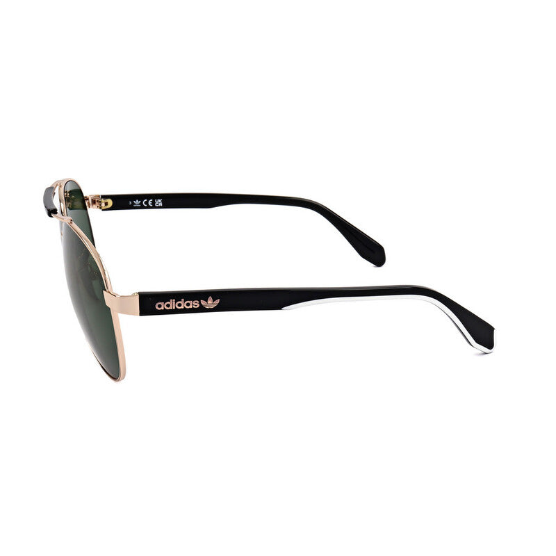 Men's Rose Gold Tone Pilot Sunglasses