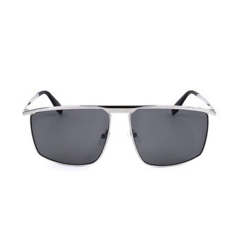 Men's Silver Tone Aviator Sunglasses