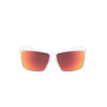 Men's White Rectangular Sunglasses