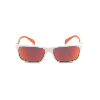 Men's White Square Sunglasses