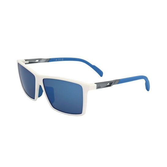 Men's White Square Sunglasses
