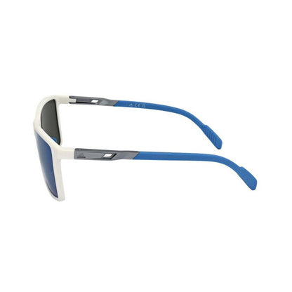 Men's White Square Sunglasses