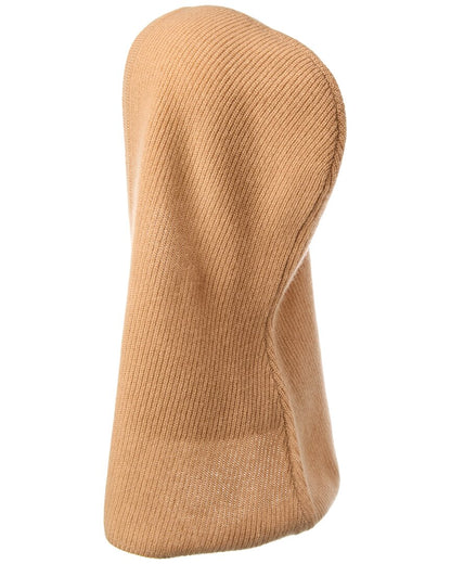 shaker overlap cashmere balaclava