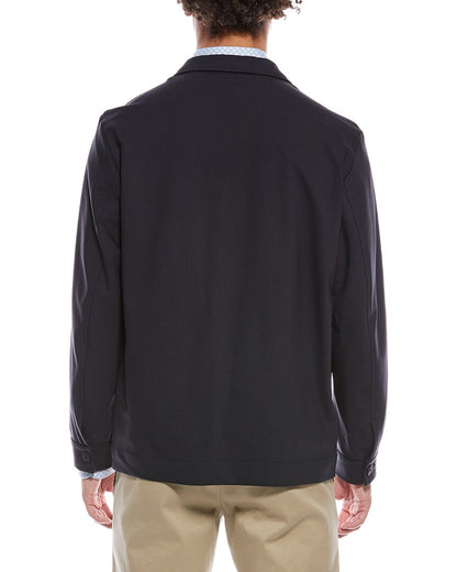 carper wool-blend jacket