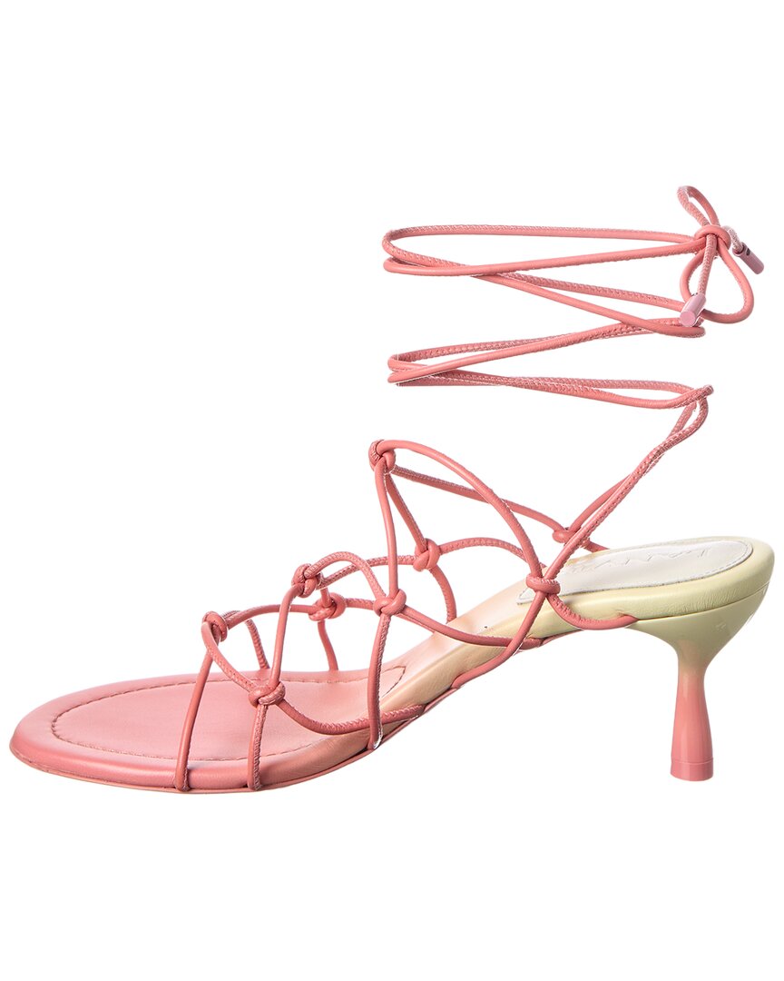 logo leather sandal