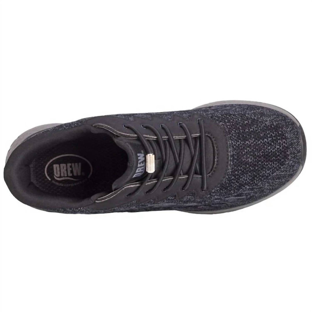 men's explore shoes in black mesh combo