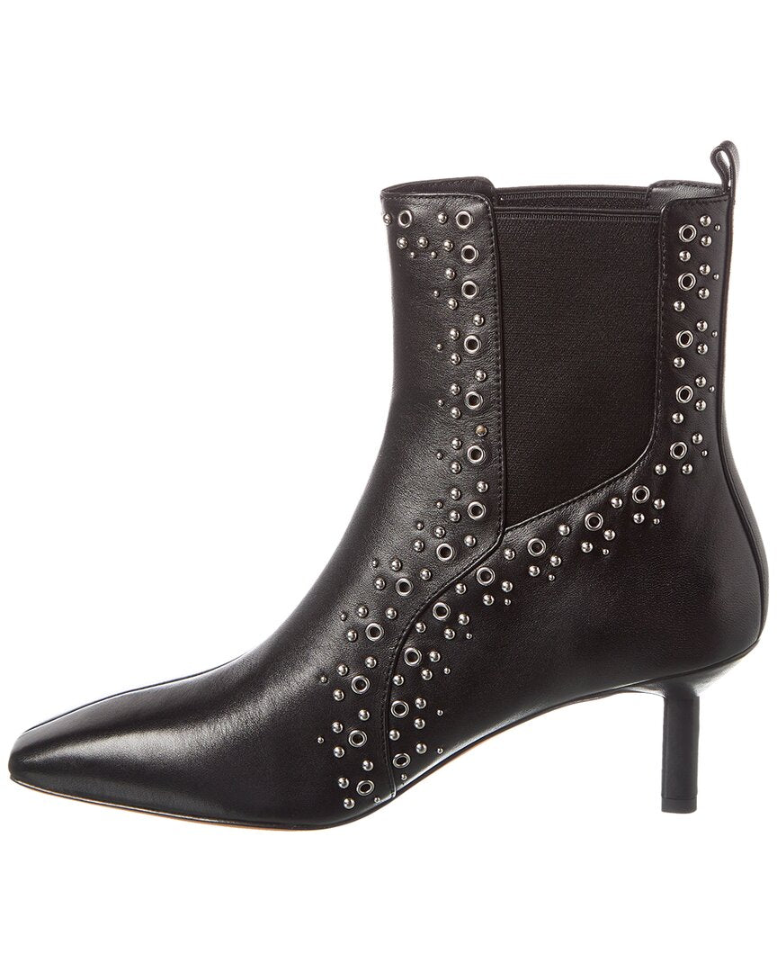 nell mid-calf leather bootie