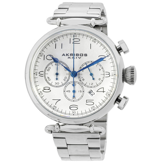 Akribos Grandiose Chronograph Silver Dial Men's Watch