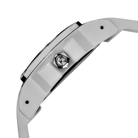 Akribos Mother of Pearl Dial White Ceramic Ladies Watch