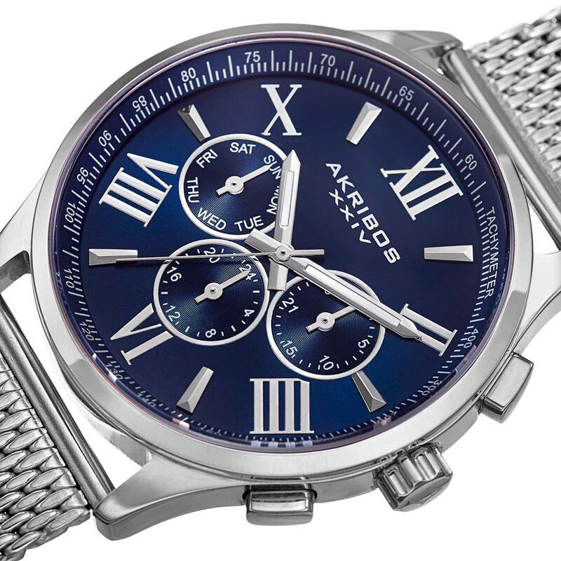 Blue Dial Multifunction Men's Watch