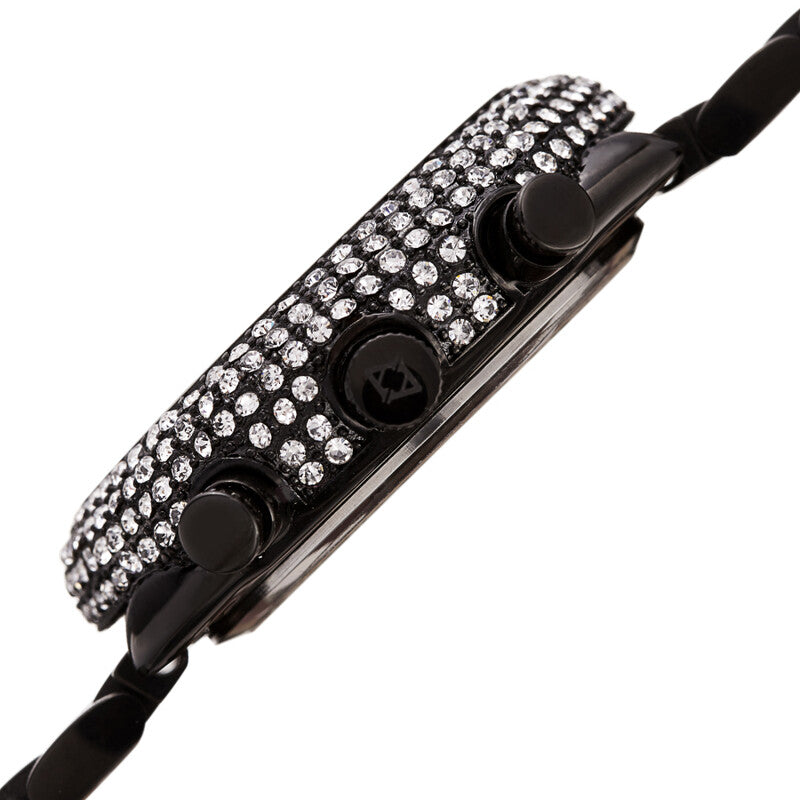 Chronograph Quartz Crystal Black Dial Men's Watch