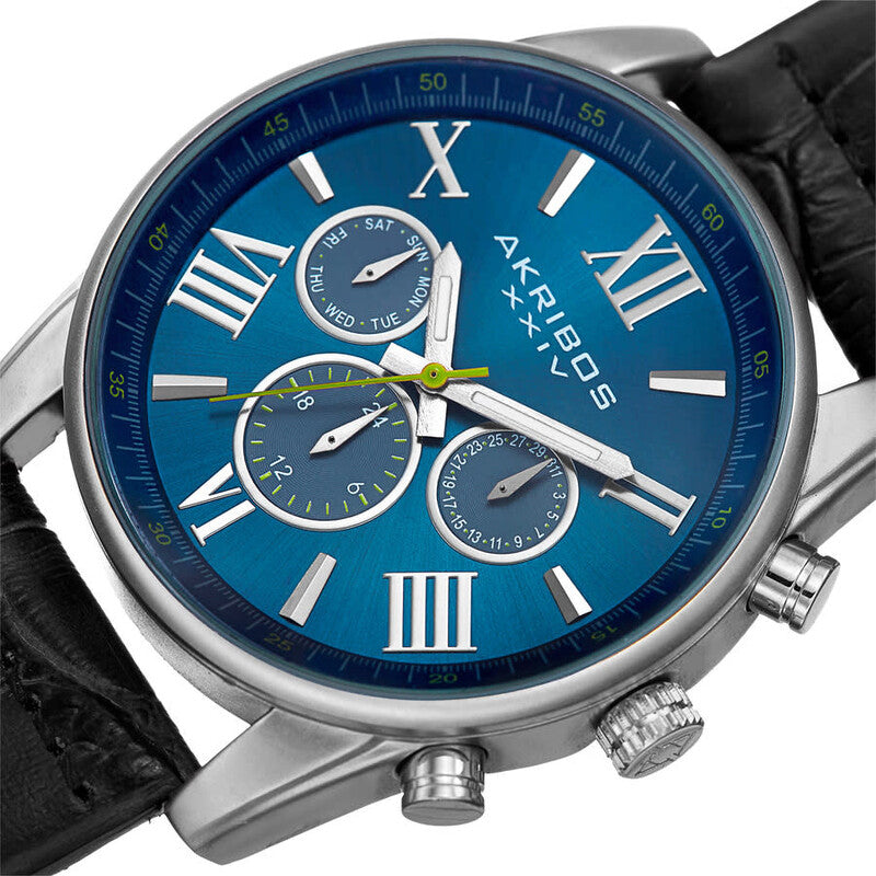 Enterprise Quartz Blue Dial Men's Watch