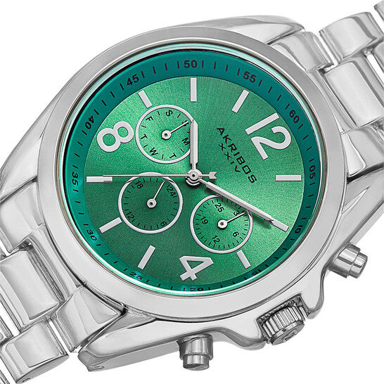 Multi-Function Green Dial Ladies Watch