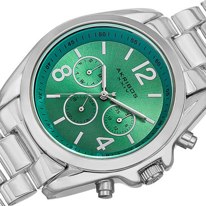Multi-Function Green Dial Ladies Watch