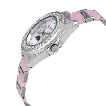 Multifunction Silver Dial Ladies Watch