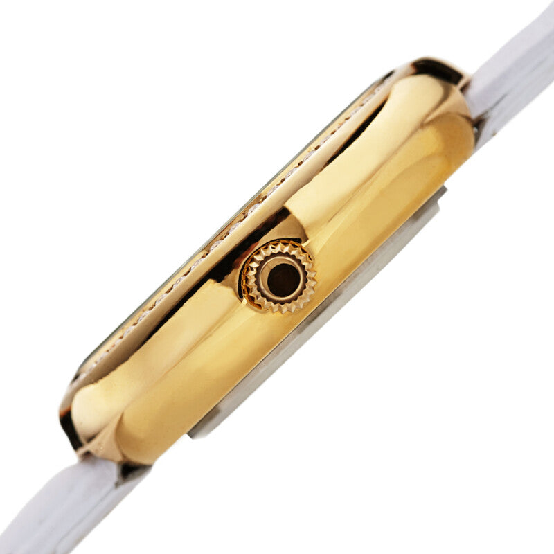 Quartz Diamond Gold Dial Ladies Watch