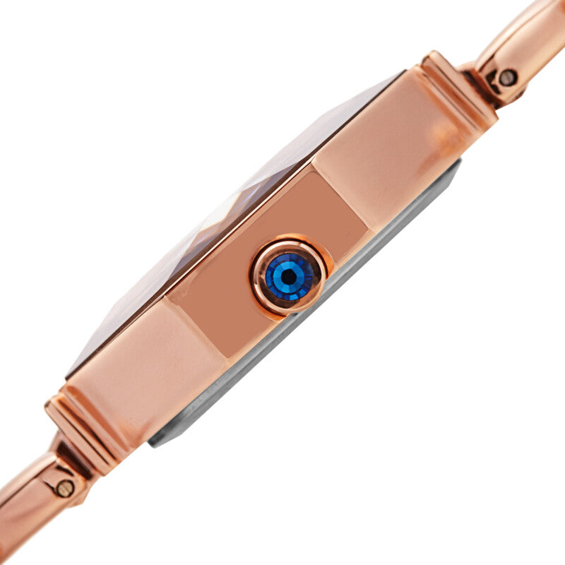 Quartz Diamond Rose Gold Dial Ladies Watch