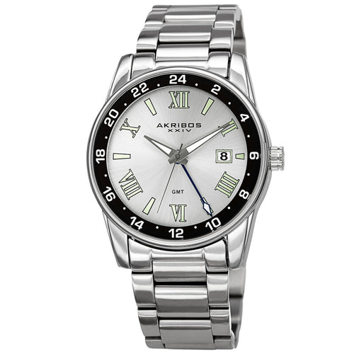 Quartz Silver Dial Silver-tone Men's Watch