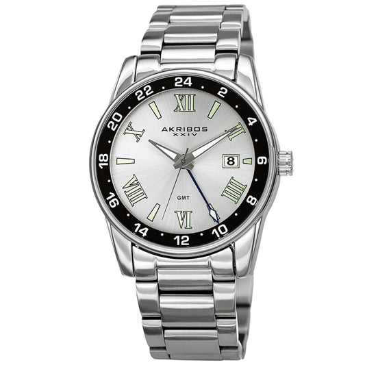 Quartz Silver Dial Silver-tone Men's Watch