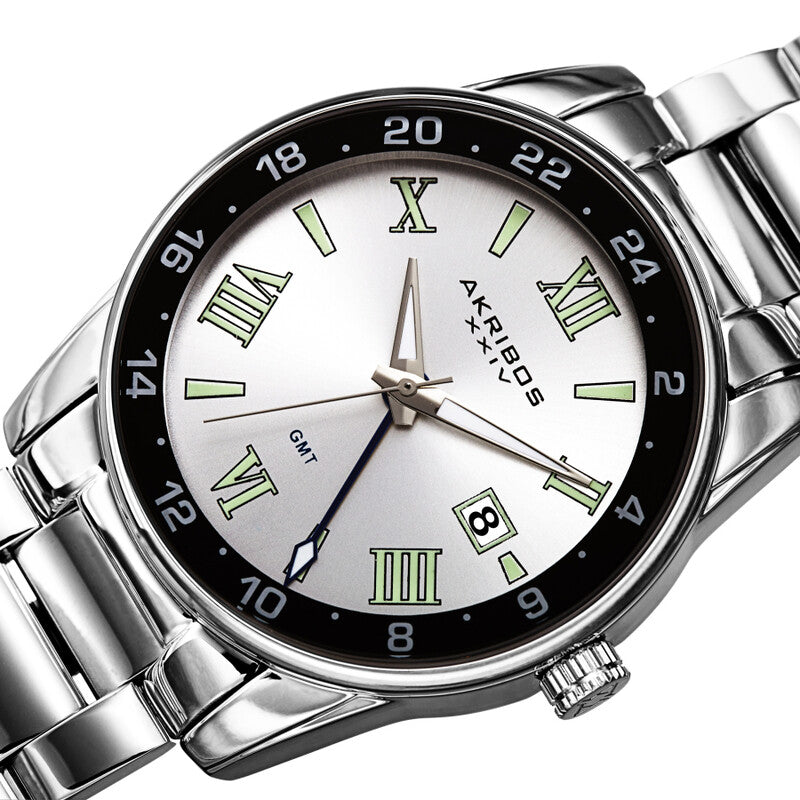 Quartz Silver Dial Silver-tone Men's Watch