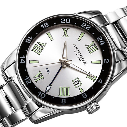 Quartz Silver Dial Silver-tone Men's Watch